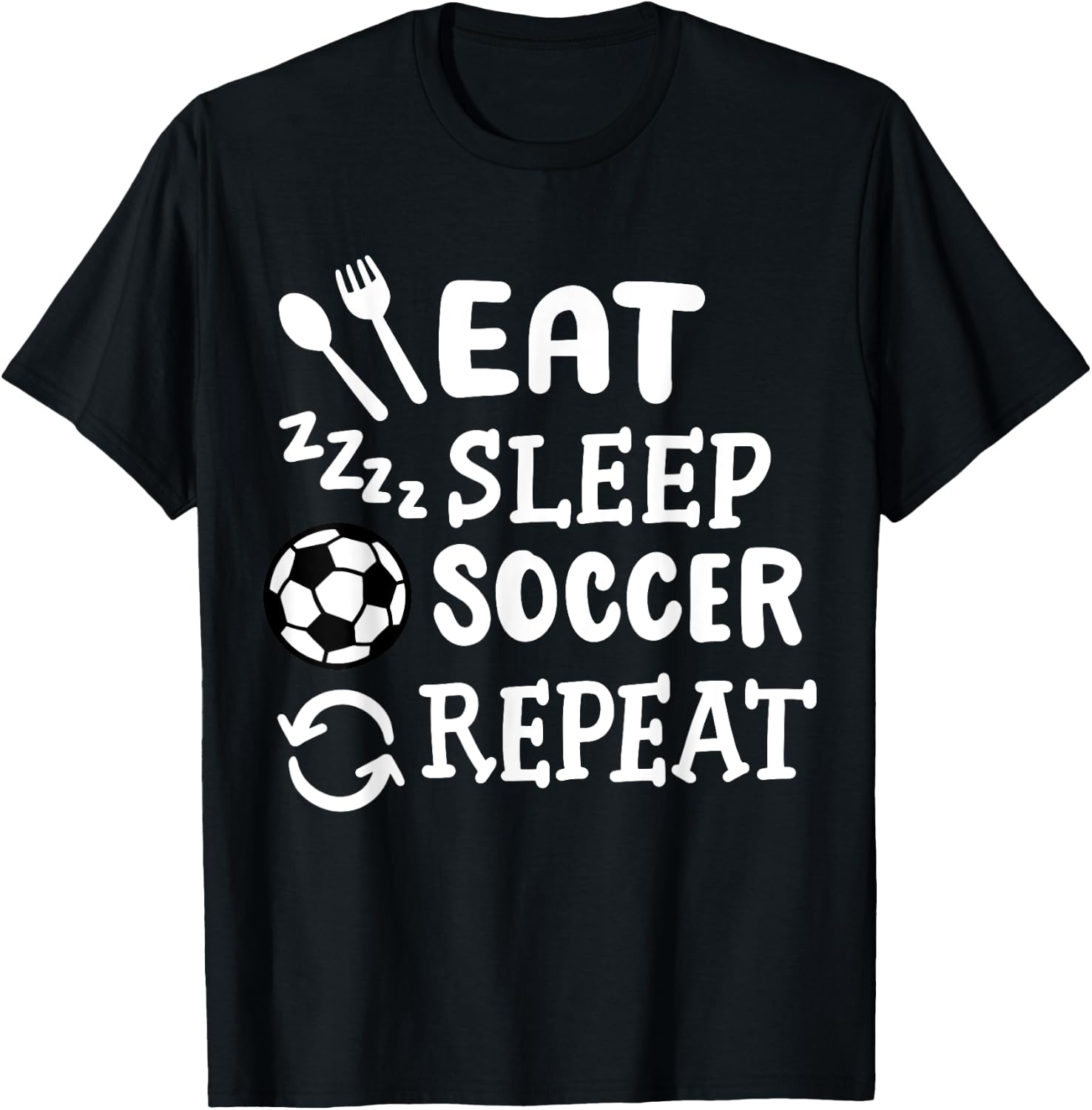 Soccer Soccer Player T-Shirt - T-Shirt | Black