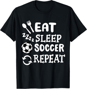 Soccer Soccer Player T-Shirt - T-Shirt | Black