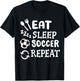 Soccer Soccer Player T-Shirt - T-Shirt | Black