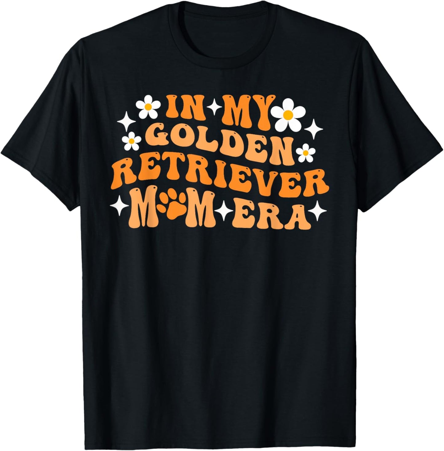 In My Golden Retriever Mom Era for Dog Mom Men Women Girls Kids T-Shirt - T-Shirt | Black