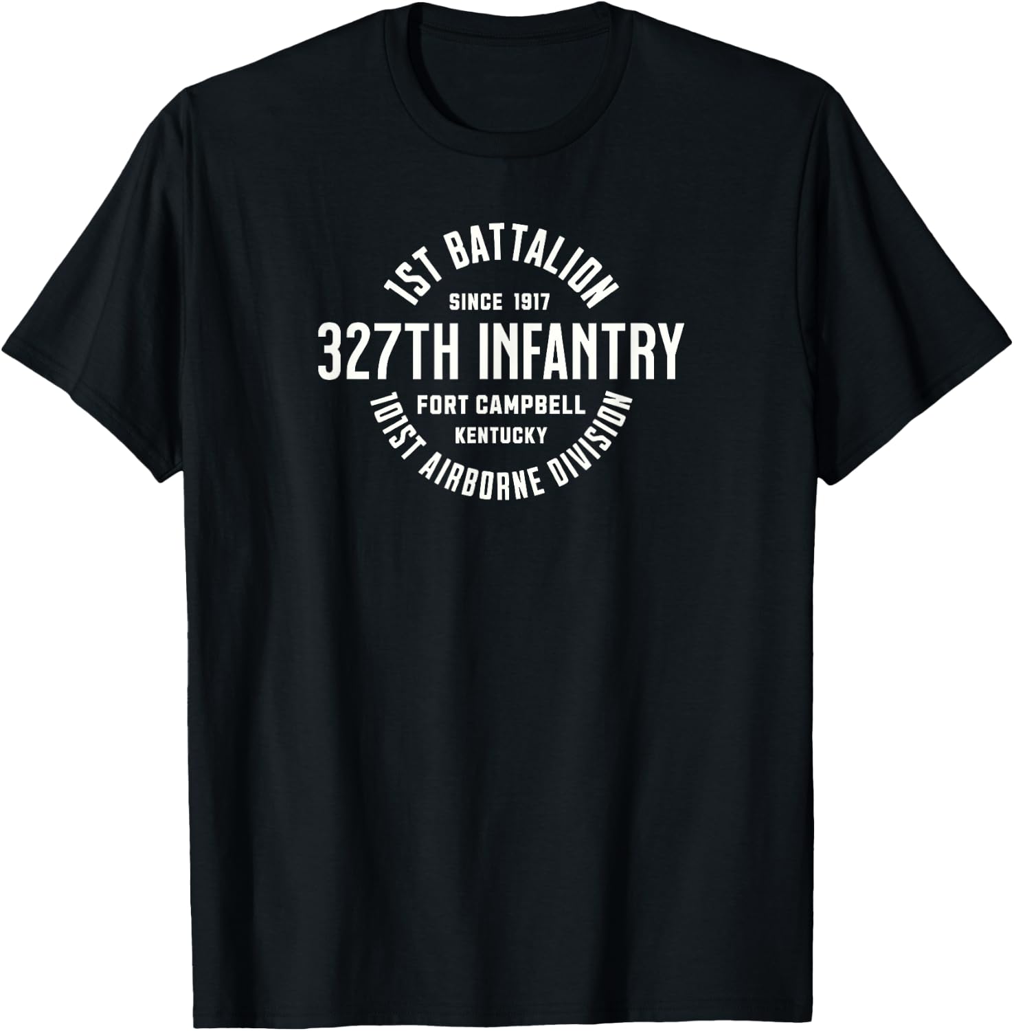 1st Battalion 327th Infantry Fort Campbell Military Veteran T-Shirt - T-Shirt | Black