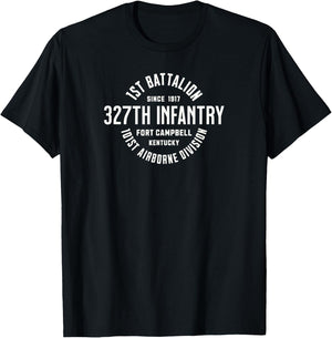 1st Battalion 327th Infantry Fort Campbell Military Veteran T-Shirt - T-Shirt | Black