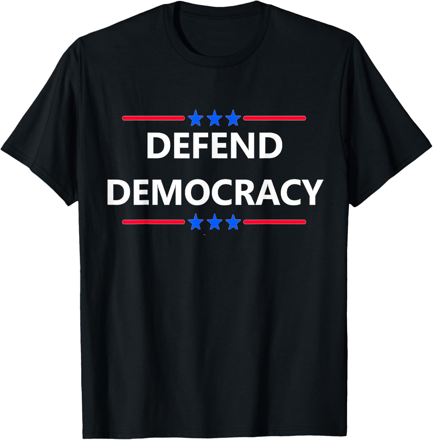 USA US Freedom America Vote Patriot Rally Designs Defend Save Democracy Election Constitution We The People T-Shirt - T-Shirt | Black