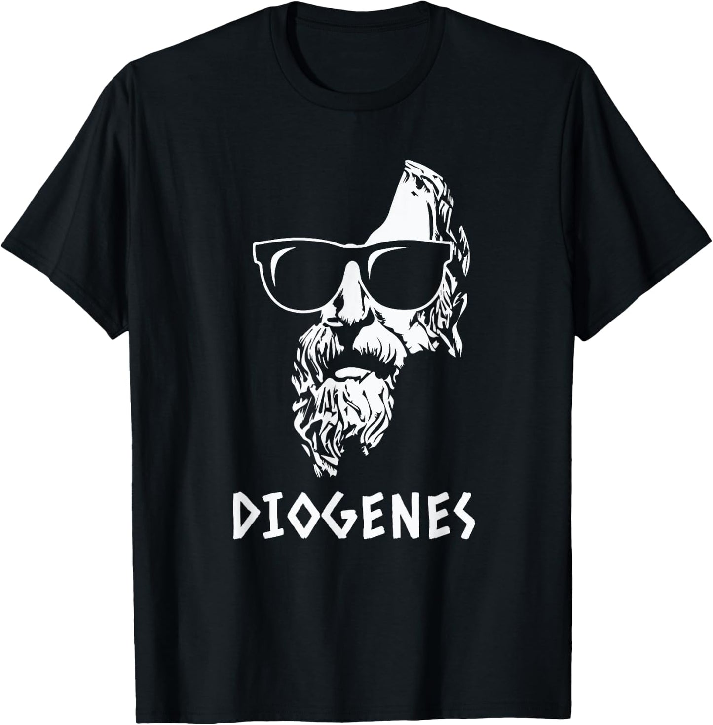 Diogenes Stoic Philosopher Ancient Greek Wisdom Quote T-Shirt - T-Shirt | Black