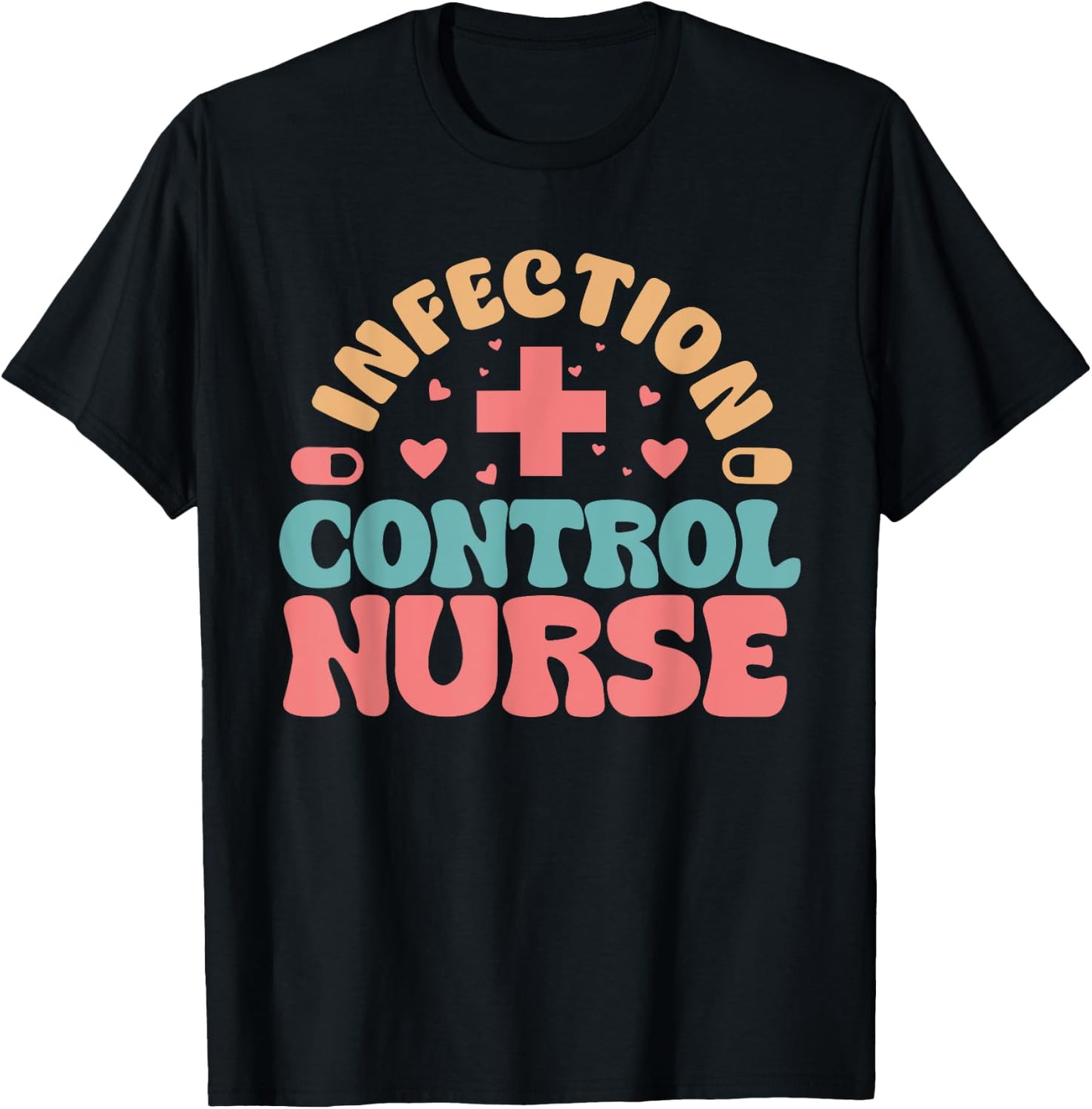 Infection Control Nurse Groovy Infection Control Nursing T-Shirt - T-Shirt | Black