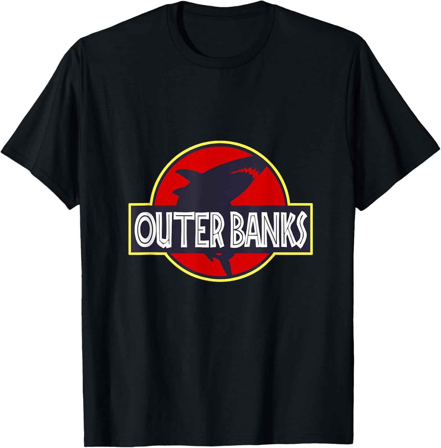 OBX Shark Shirt: Outer Banks of North Carolina T-Shirt - T-Shirt | Black