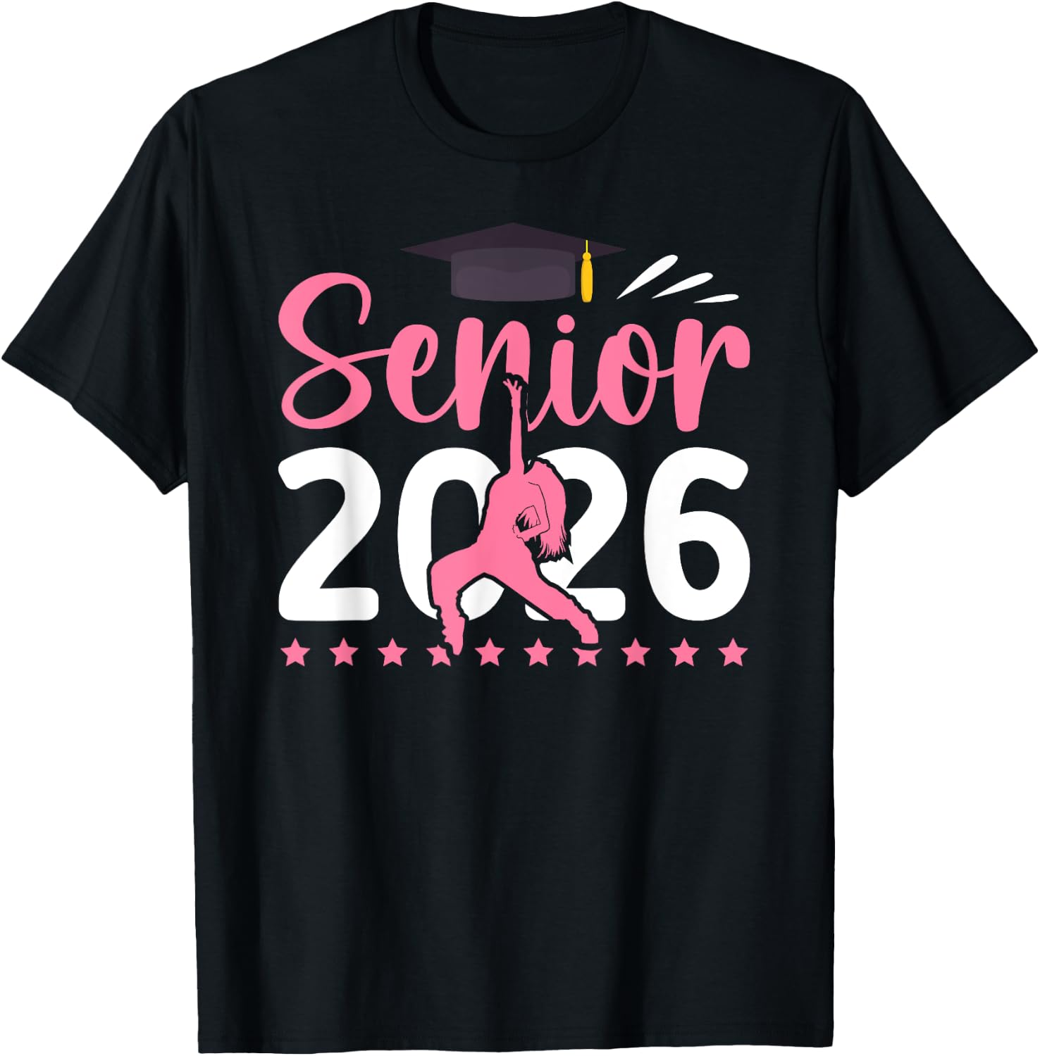 Senior Dancer 2026 Graduation Dance Senior 2026 T-Shirt - T-Shirt | Black