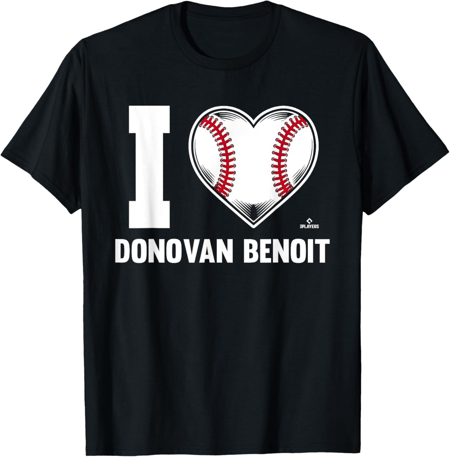 I Heart Donovan Benoit Prospect Baseball Fan Gear T-Shirt - T-Shirt | Black