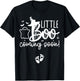 Halloween Pregnancy Announcement Little Boo Coming Soon T-Shirt - T-Shirt | Black