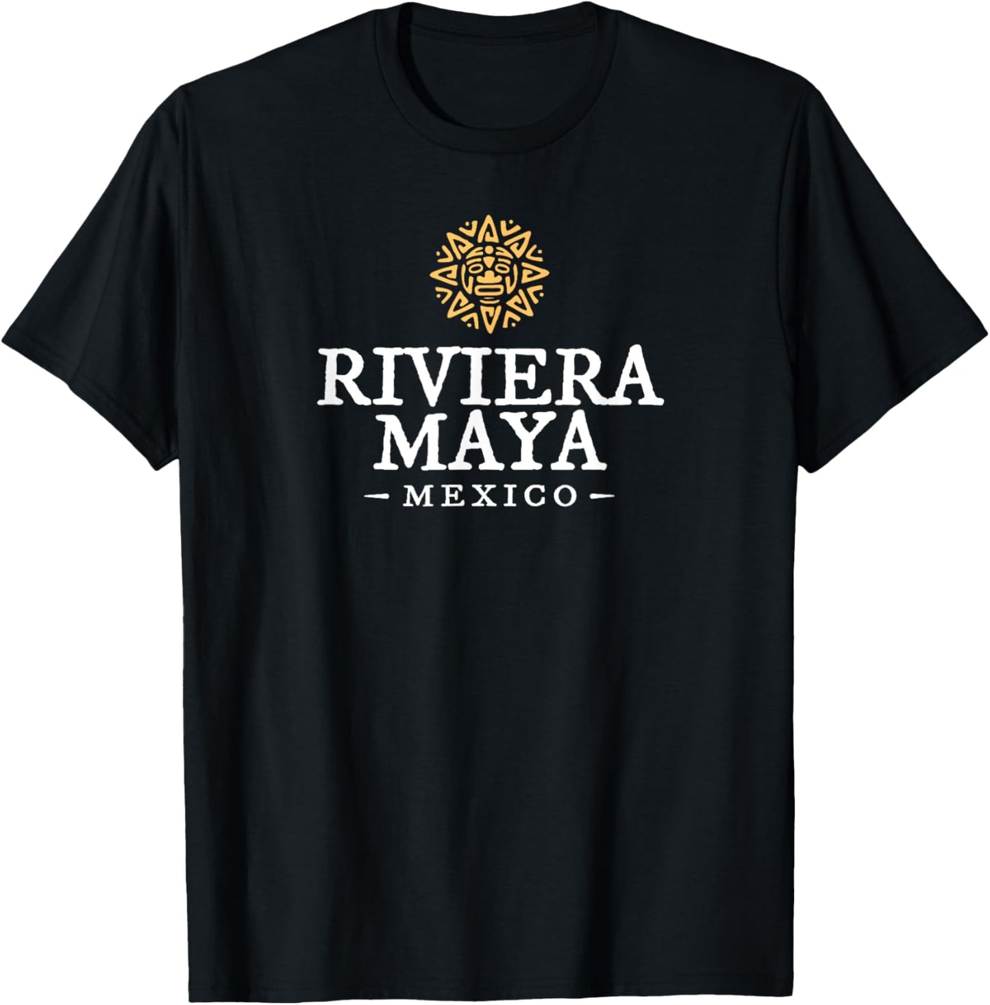 Riviera Maya Mexico Vintage Sun Cruise Vacation Souvenir T-Shirt - T-Shirt | Black