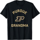 Purdue University Boilermakers Arched Grandma T-Shirt - T-Shirt | Black