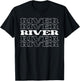 River Name Personalized First Surname T-Shirt - T-Shirt | Black