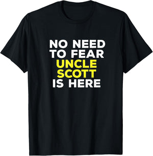 SCOTT Funny Uncle Gift Family Graphic Name T-Shirt - T-Shirt | Black