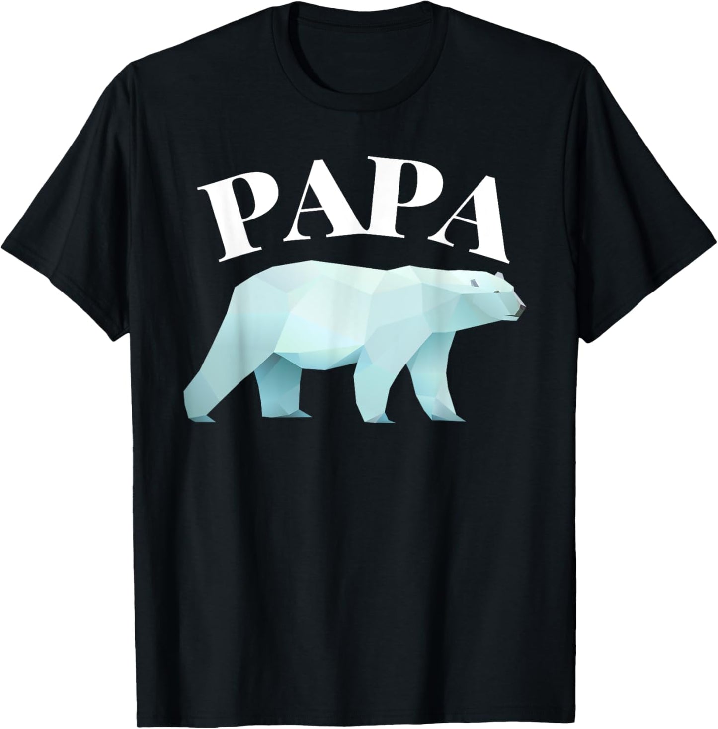 Brilliant Fathers Day: Papa Polar Bear T Shirt T-Shirt - T-Shirt | Black