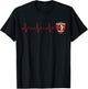 ESWATINI Flag Heartbeat EKG Patriotic National T-Shirt - T-Shirt | Black