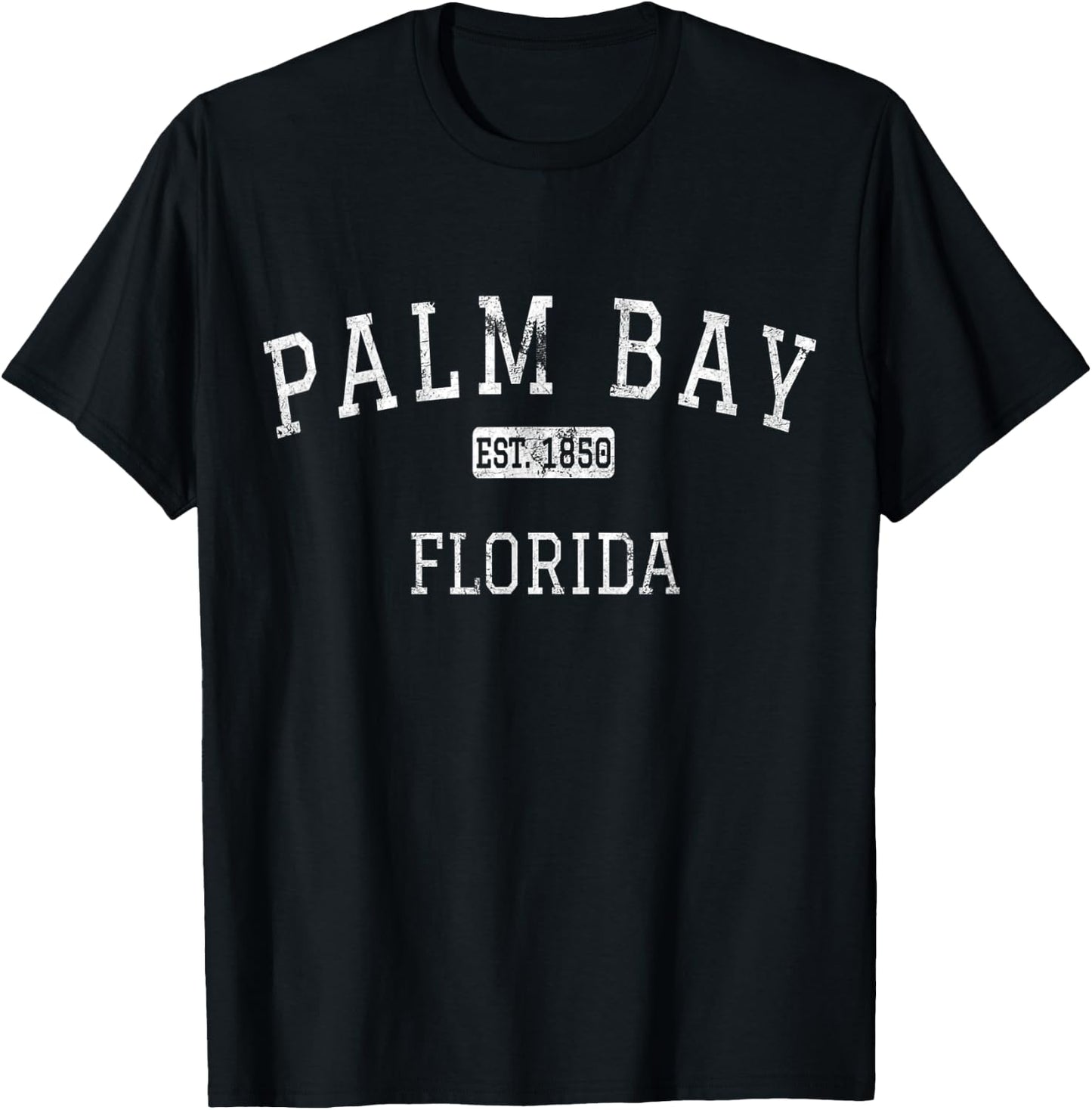 Palm Bay Florida FL Vintage T-Shirt - T-Shirt | Black