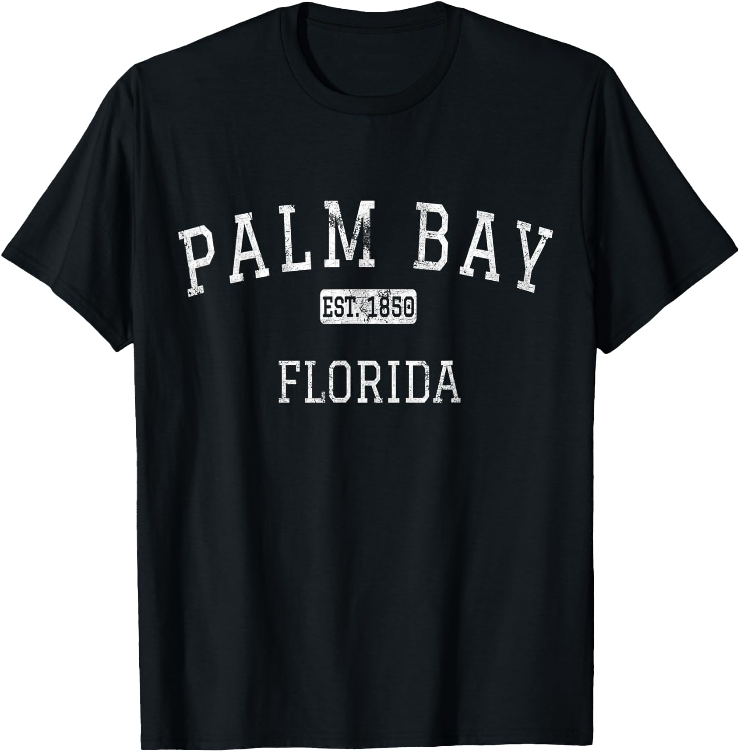 Palm Bay Florida FL Vintage T-Shirt - T-Shirt | Black