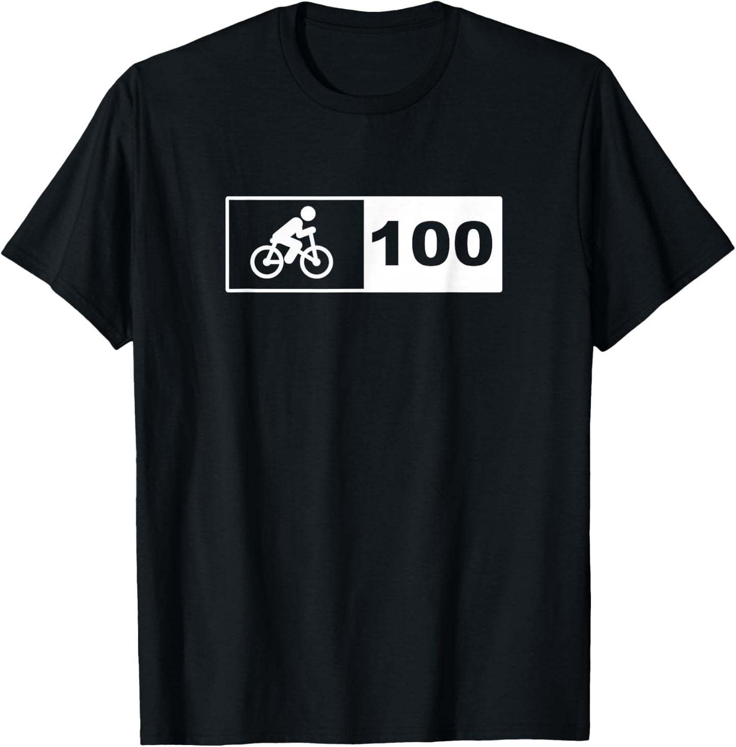 Cycling 100 miles T-Shirt - T-Shirt | Black
