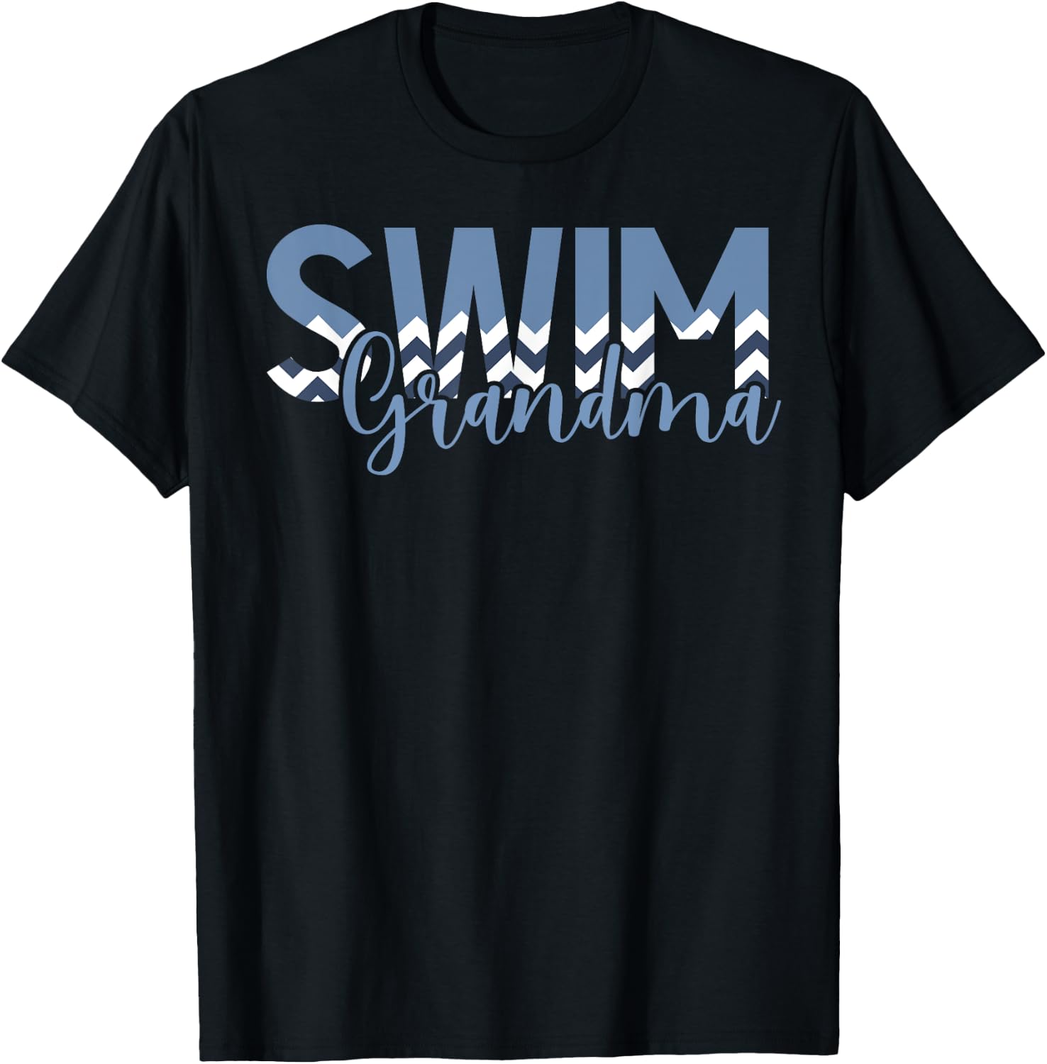 Swim Grandma Of A Swimmer Grandma Swimming Grandma T-Shirt - T-Shirt | Black