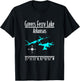 Modern Greers Ferry Lake - Arkansas T-Shirt - T-Shirt | Black