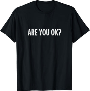 Are You Ok? - Vintage Style T-Shirt - T-Shirt | Black