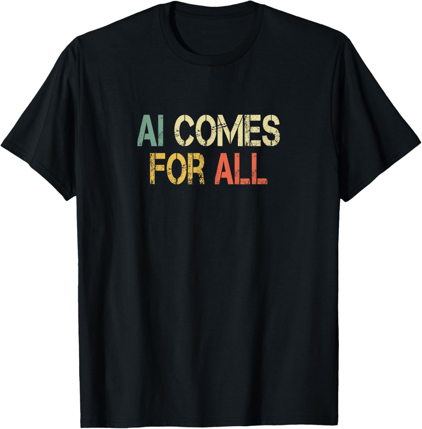 Funny Ai Artificial Intelligence Geek Nerd Tech Lover T-Shirt - T-Shirt | Black