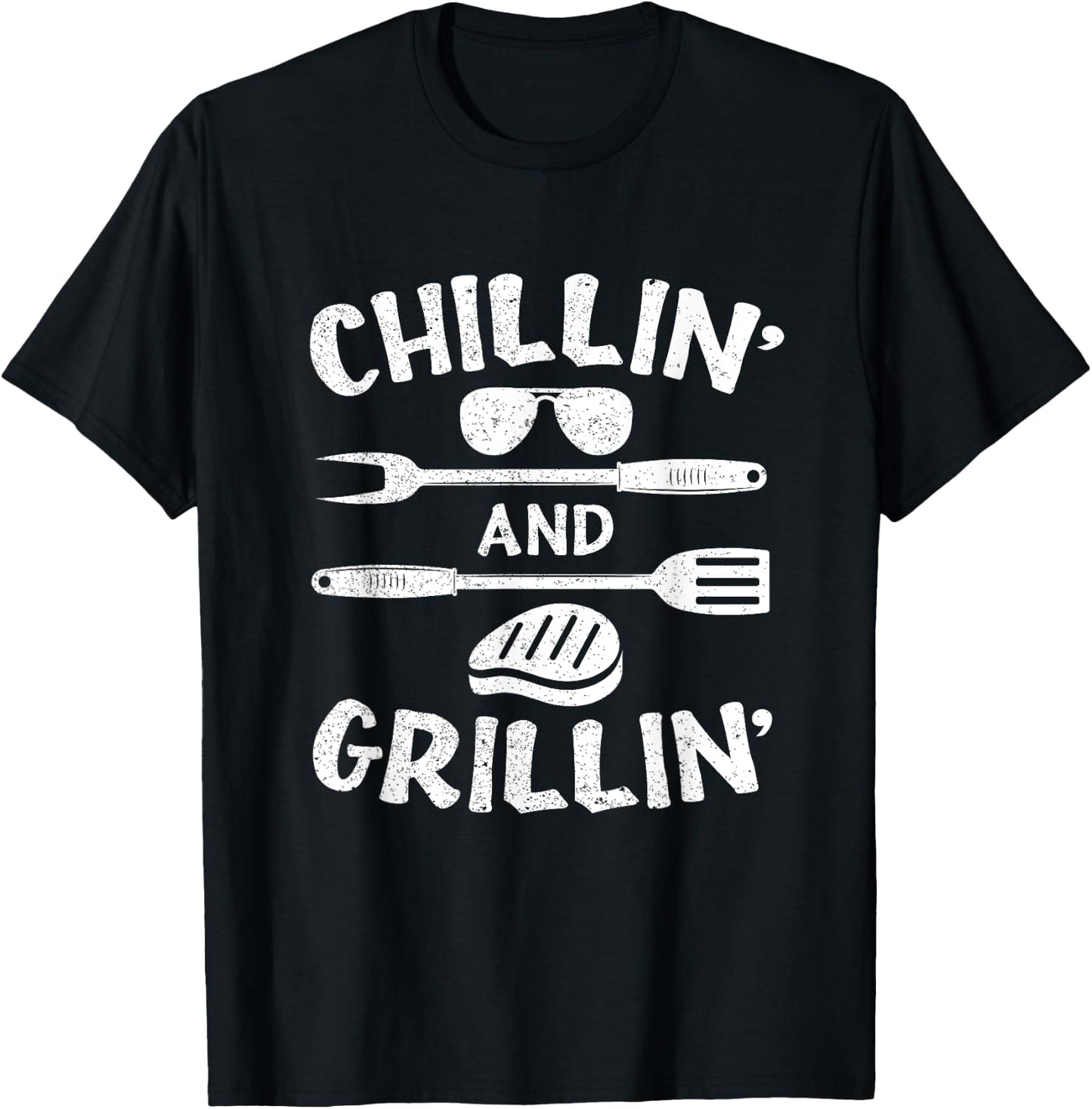 Bbq Barbecue Pit Men Women Kids Bbq Dad Costume For Kids T-Shirt - T-Shirt | Black