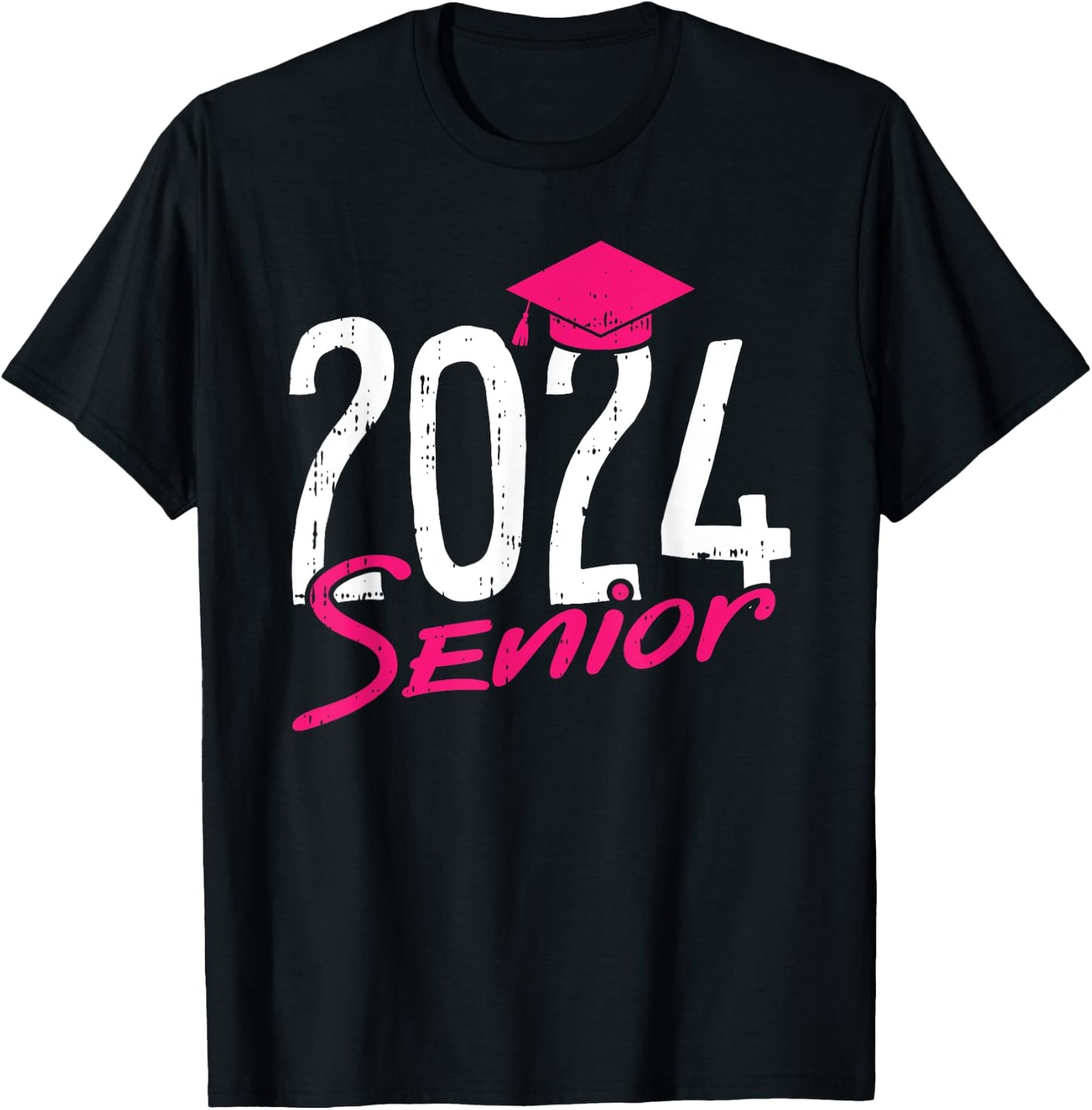 2024 Senior Graduation High School College Graduate Grad T-Shirt - T-Shirt | Black