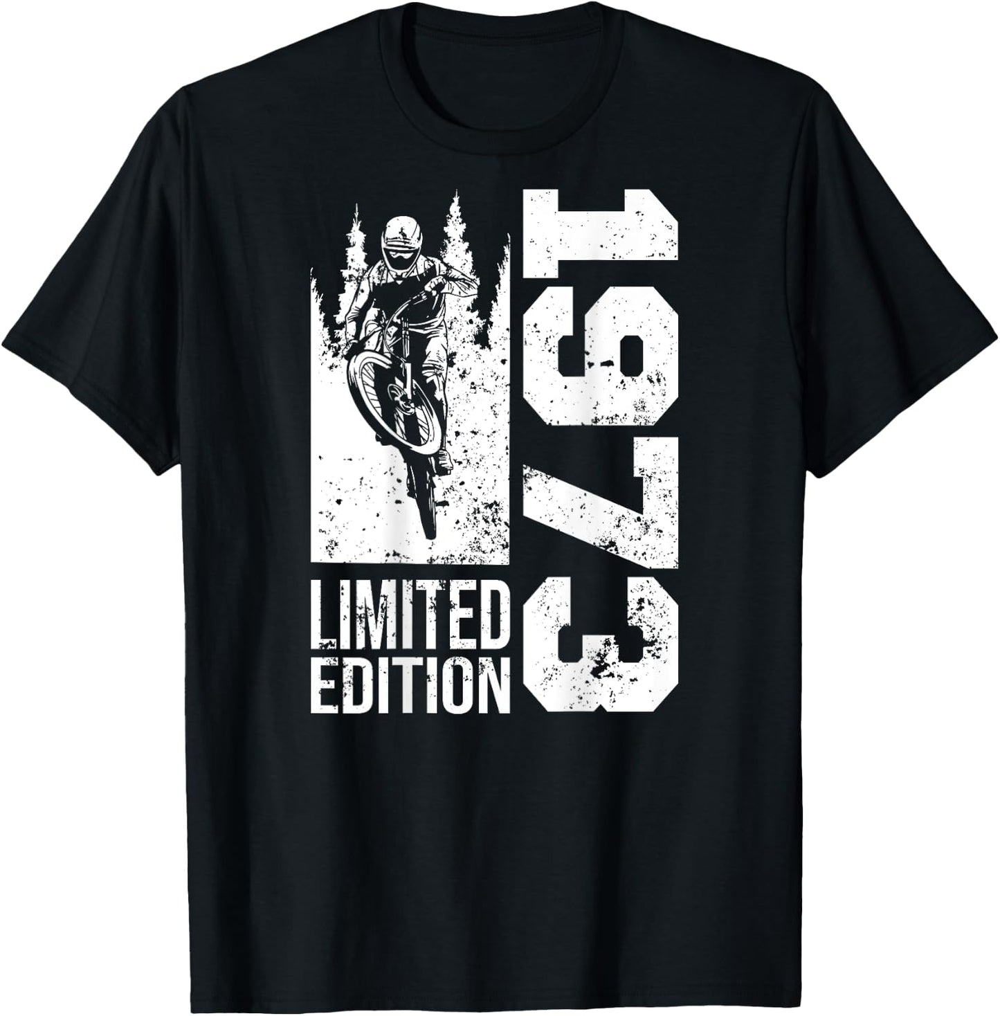 Vintage 1973 born Birthday cycling Mountain-Bike MTB-Bicycle T-Shirt - T-Shirt | Black