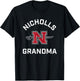 Nicholls State University Colonels Arched Grandma T-Shirt - T-Shirt | Black