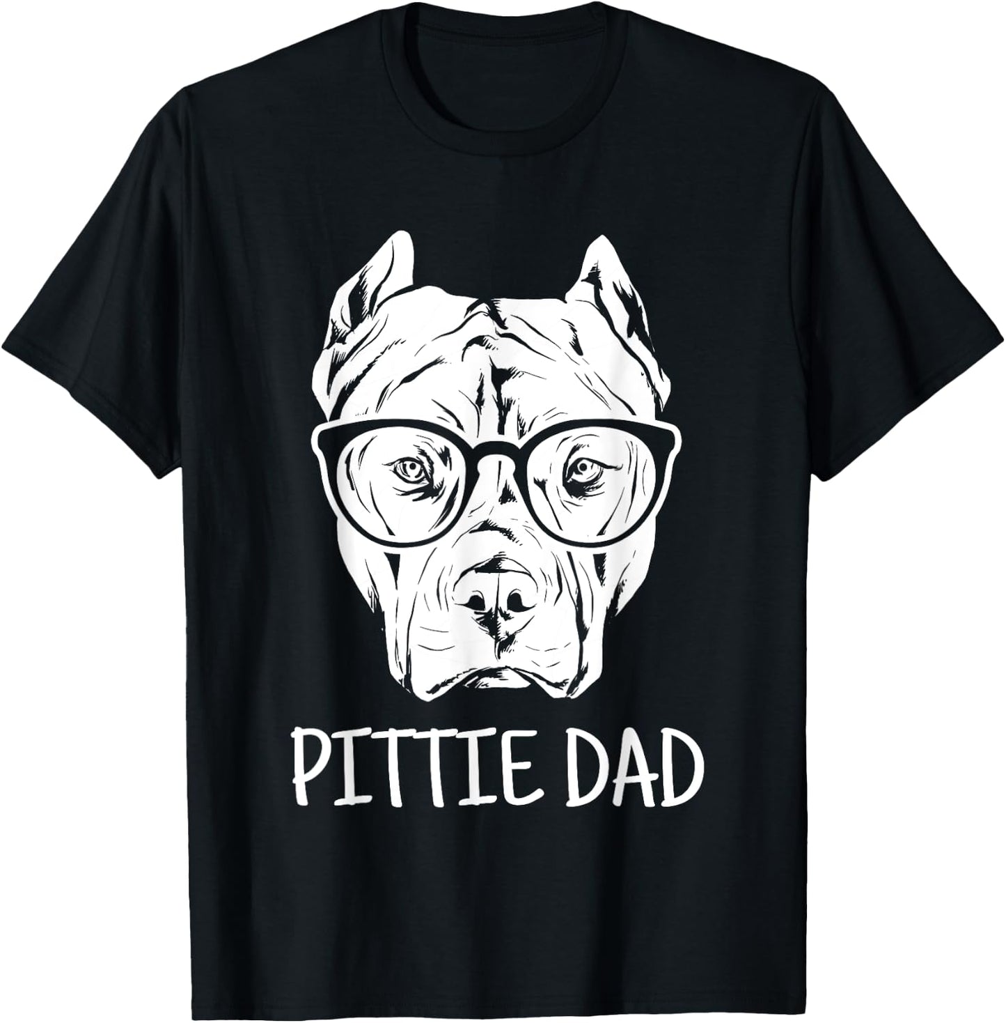 Pittie Dad Pitbull Dog Lovers Gift T-Shirt - T-Shirt | Black