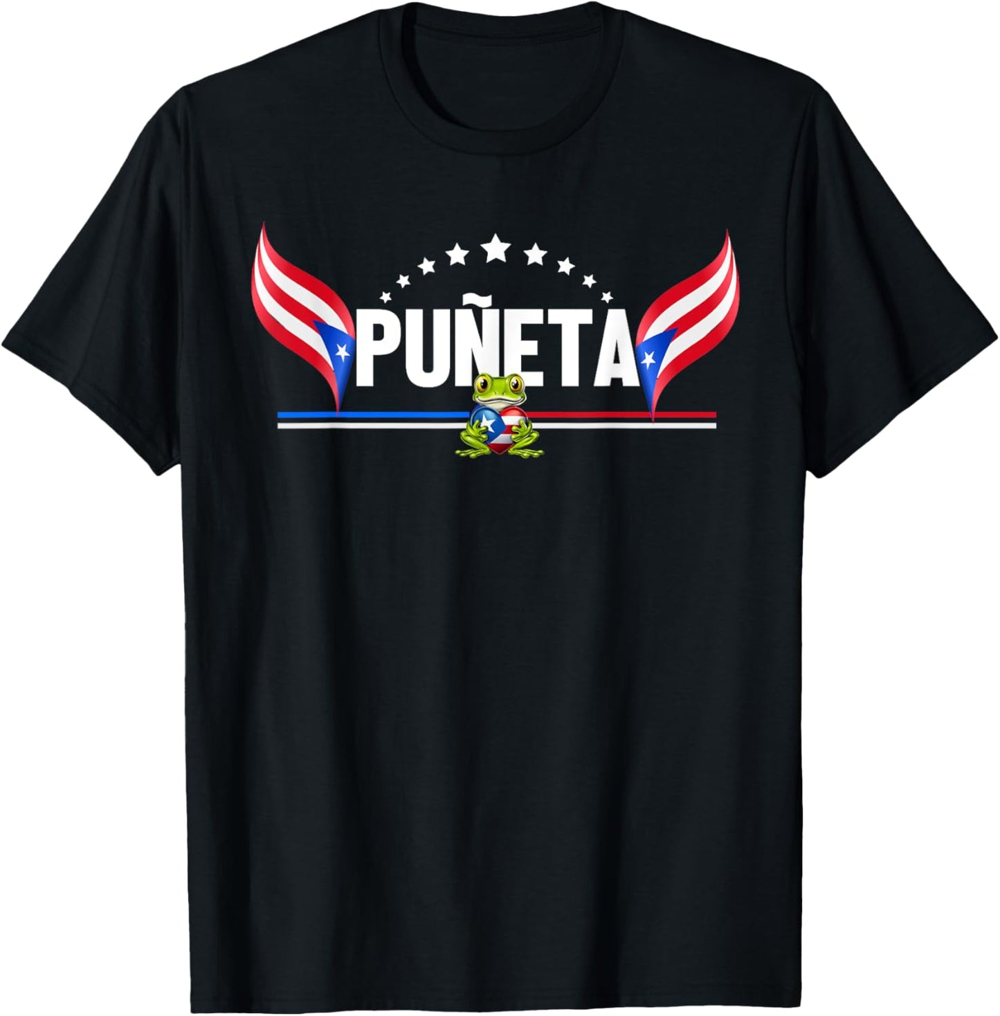Funny Puerto Rican Boricua Hispanic Puñeta Puerto Rico T-Shirt - T-Shirt | Black