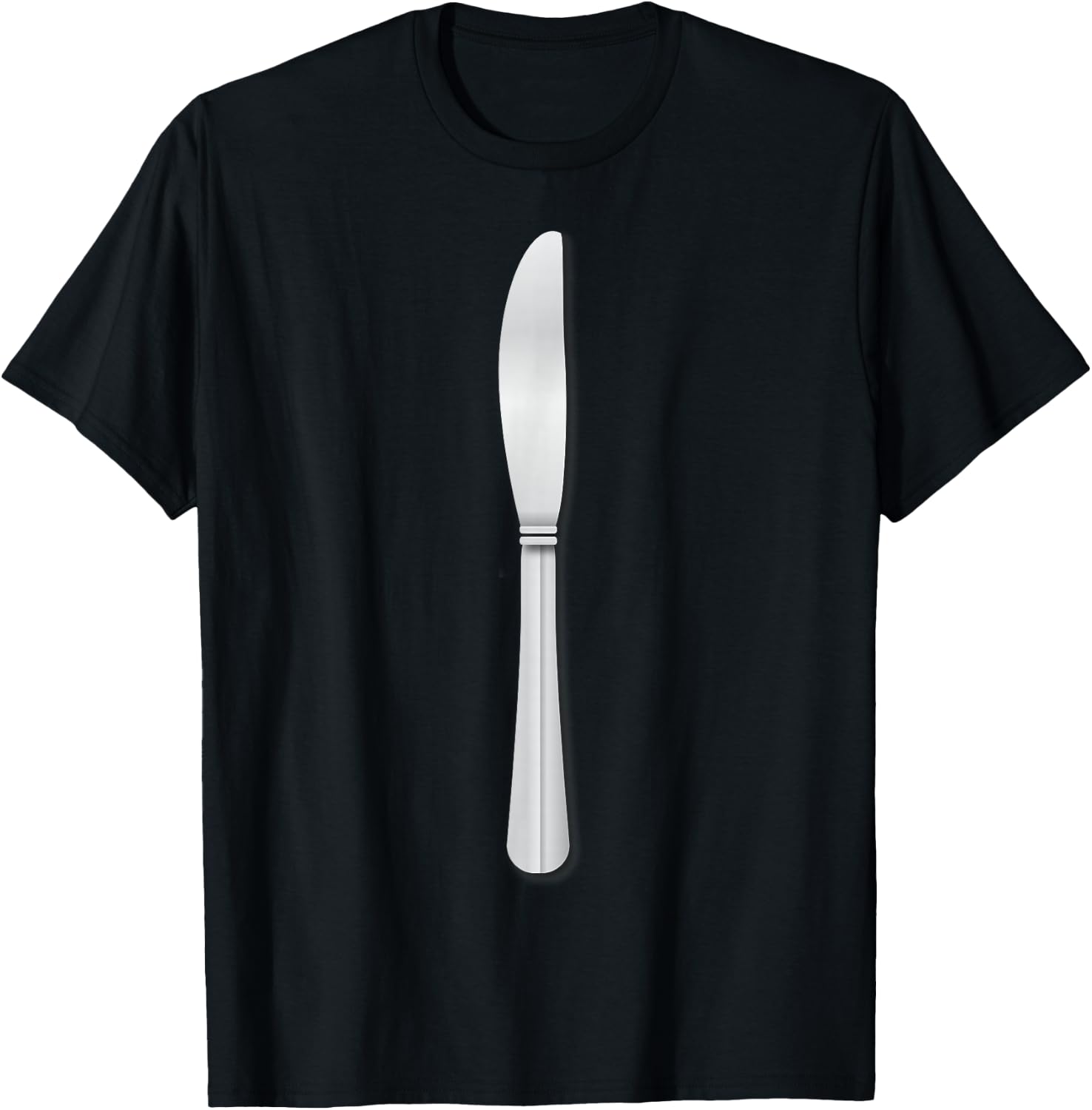 Funny Halloween Party Table Knife Costume Couple Matching T-Shirt - T-Shirt | Black