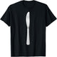 Funny Halloween Party Table Knife Costume Couple Matching T-Shirt - T-Shirt | Black