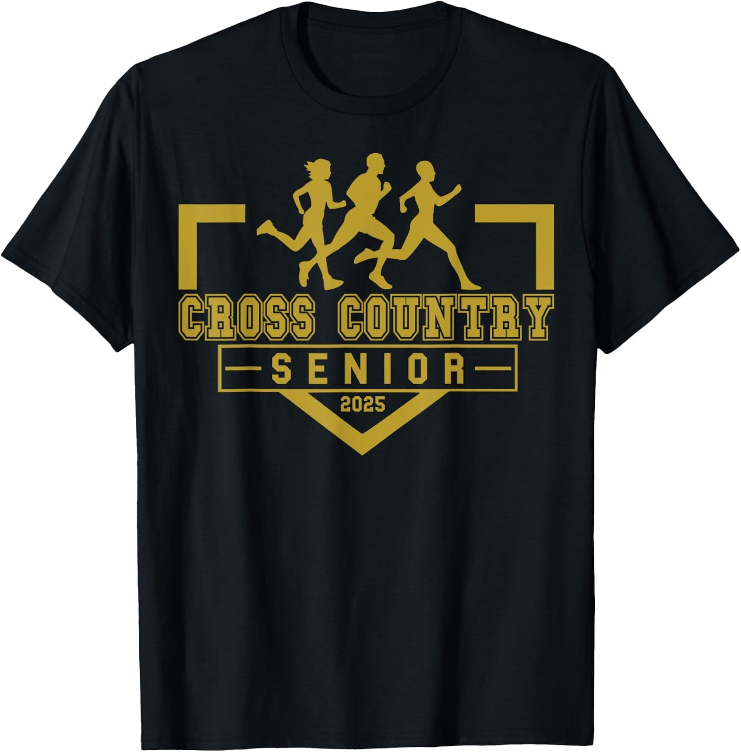 Cross Country Senior Night Senior 2025 Graduation Party 20 T-Shirt - T-Shirt | Black