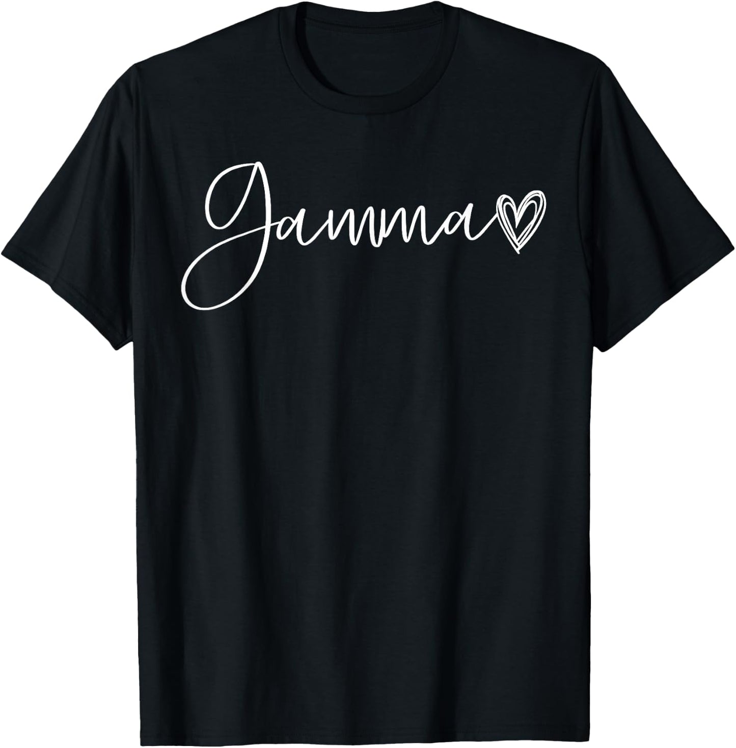 Gamma Gifts Grandma Heart Mother's Day Gamma T-Shirt - T-Shirt | Black