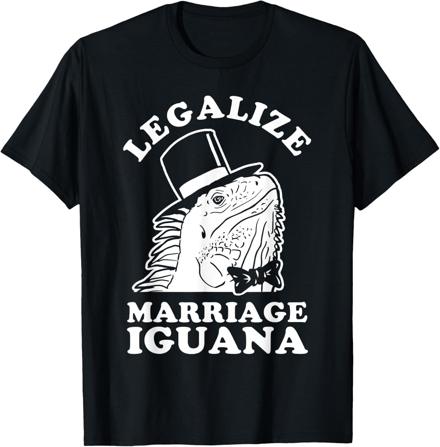 Legalize Marriage Iguana T-Shirt - T-Shirt | Black