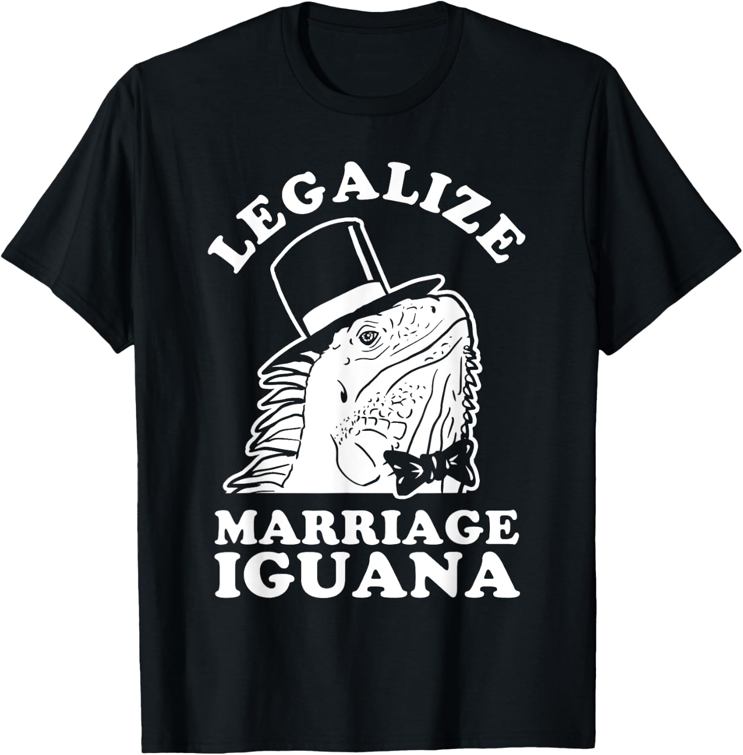 Legalize Marriage Iguana T-Shirt - T-Shirt | Black