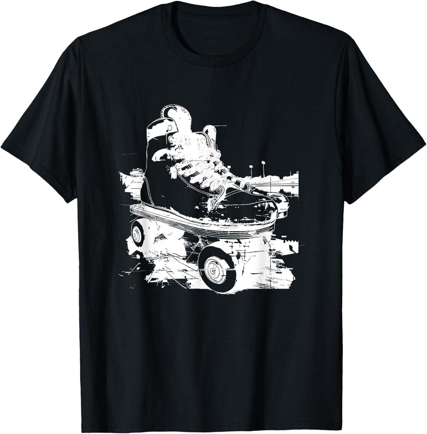 Roller Skates Graphic T-Shirt - T-Shirt | Black