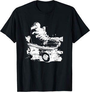 Roller Skates Graphic T-Shirt - T-Shirt | Black