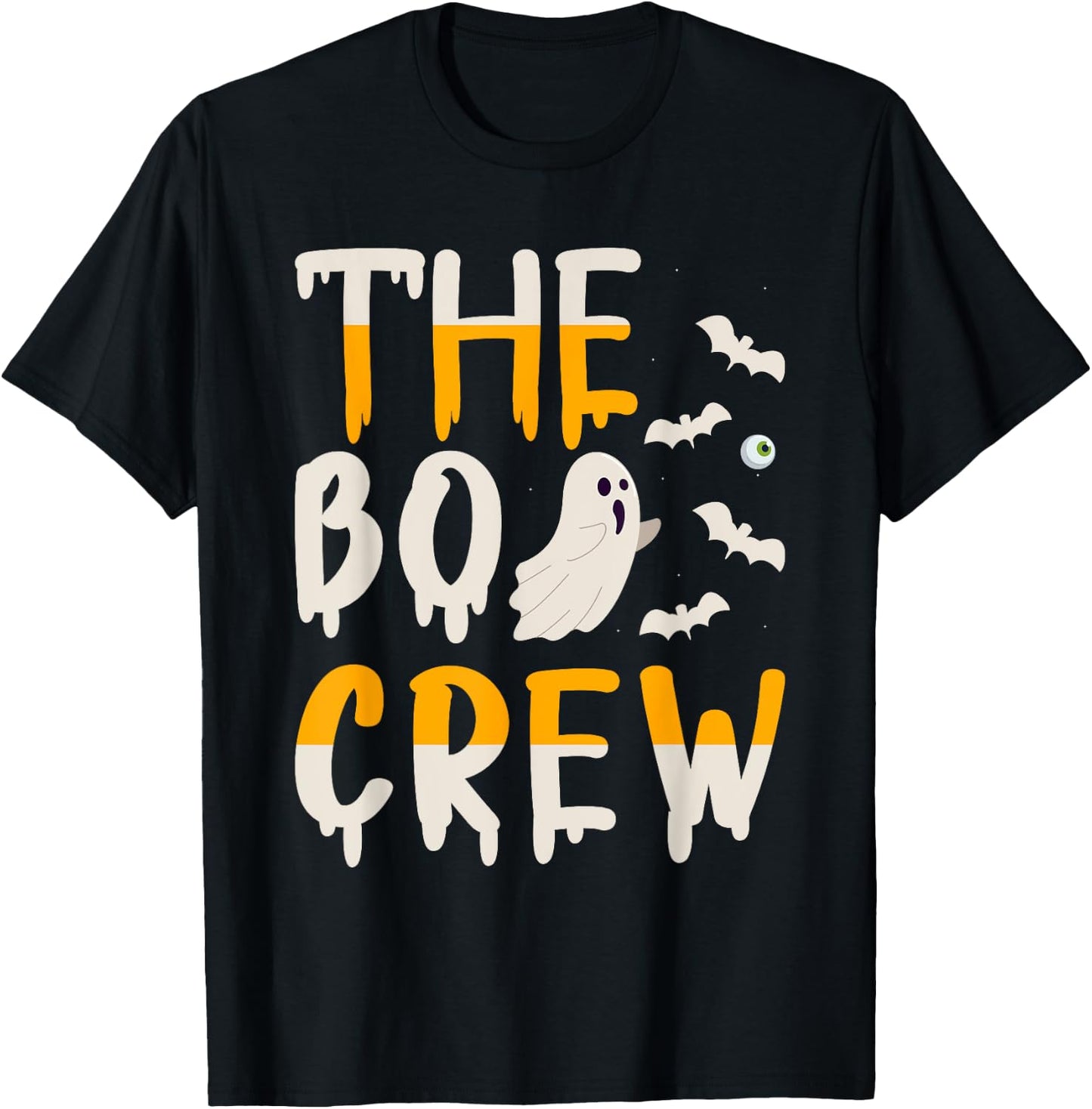 The Boo Crew Halloween Ghost Trick Treat Outfit T-Shirt - T-Shirt | Black