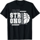 Christian Basketball Bible Verse / Strong Courageous Faith T-Shirt - T-Shirt | Black