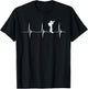 Photographer Photography Heartbeat EKG Pulse Camera Roll T-Shirt - T-Shirt | Black