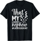 That's My Nephew Lacrosse Aunt Of A Lacrosse Player Auntie T-Shirt - T-Shirt | Black
