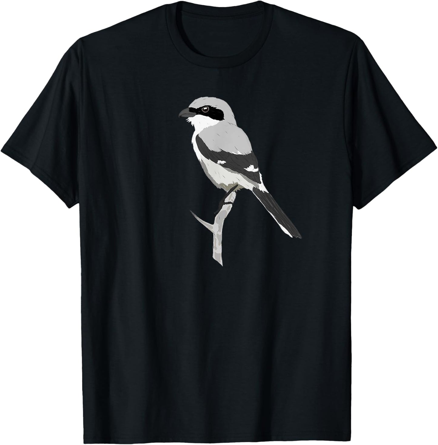 Distracted By Birds Shrike; Bird Lovers Birder Gift T-Shirt - T-Shirt | Black