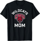 Central Washington University Wildcats Arched Mom T-Shirt - T-Shirt | Black