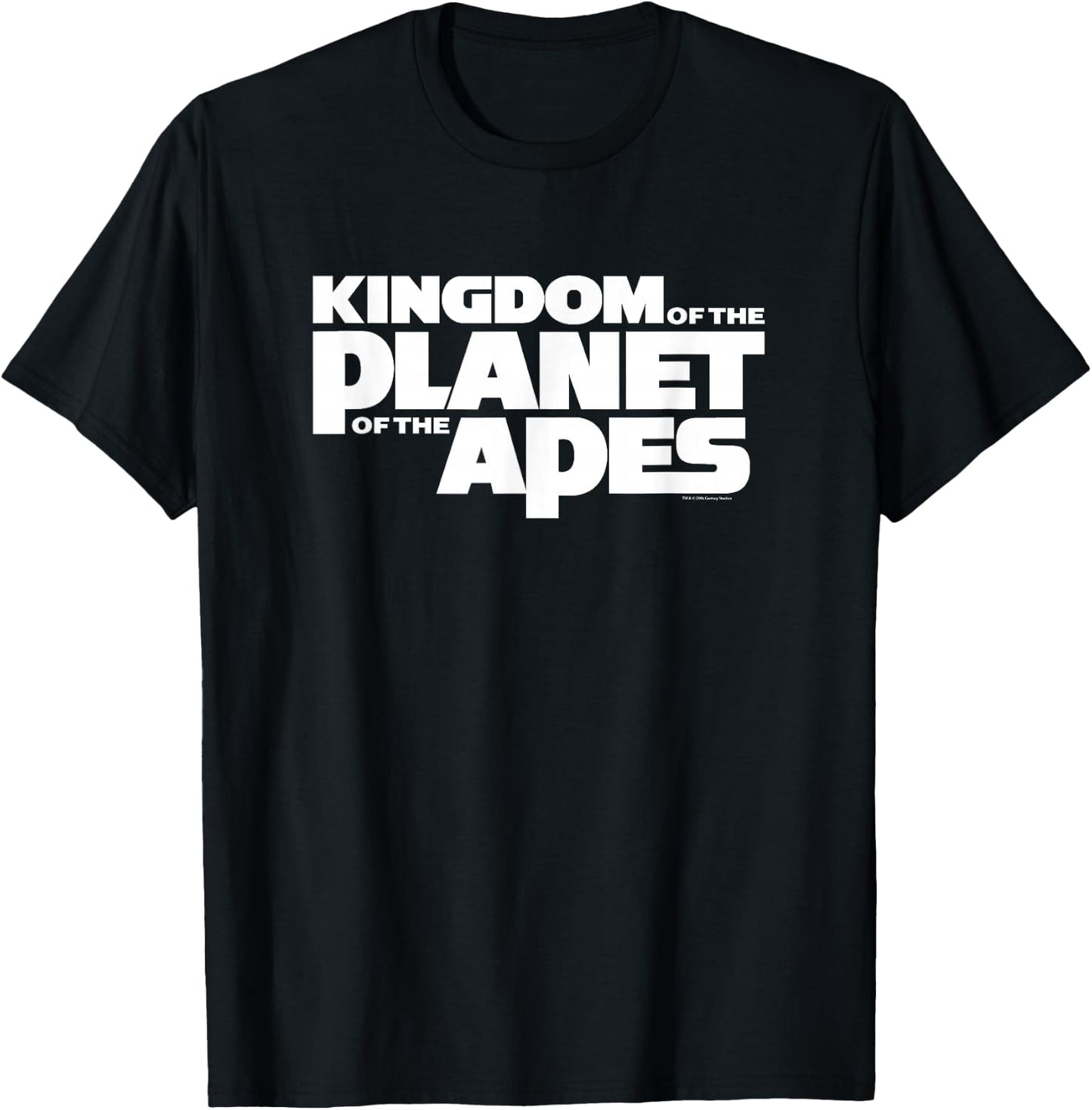 Kingdom of the Planet of the Apes Official Movie Title Logo T-Shirt - T-Shirt | Black