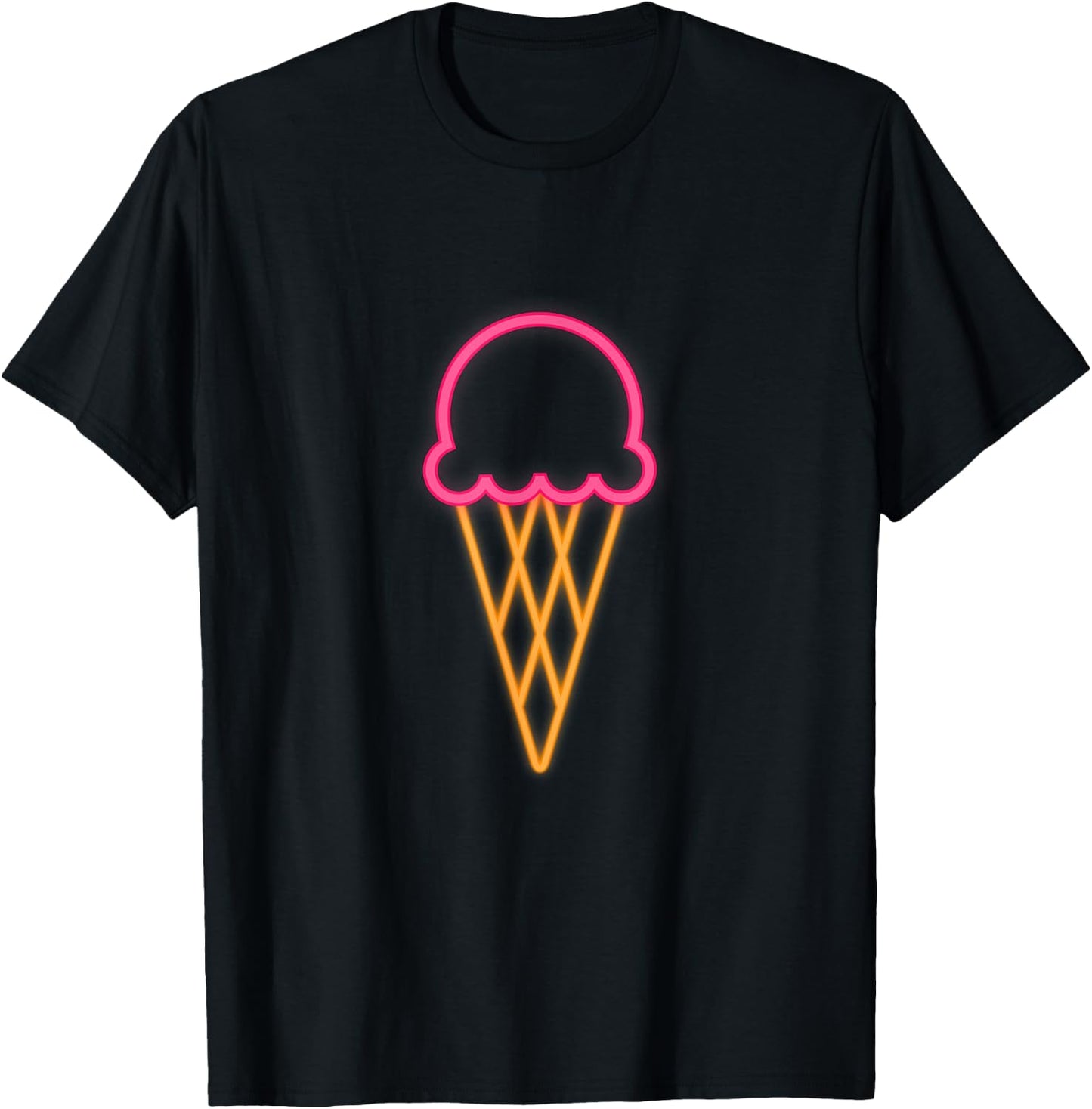 Cool 80s Eighties Ice Cream Costume Themed Retro PArty Gift T-Shirt - T-Shirt | Black