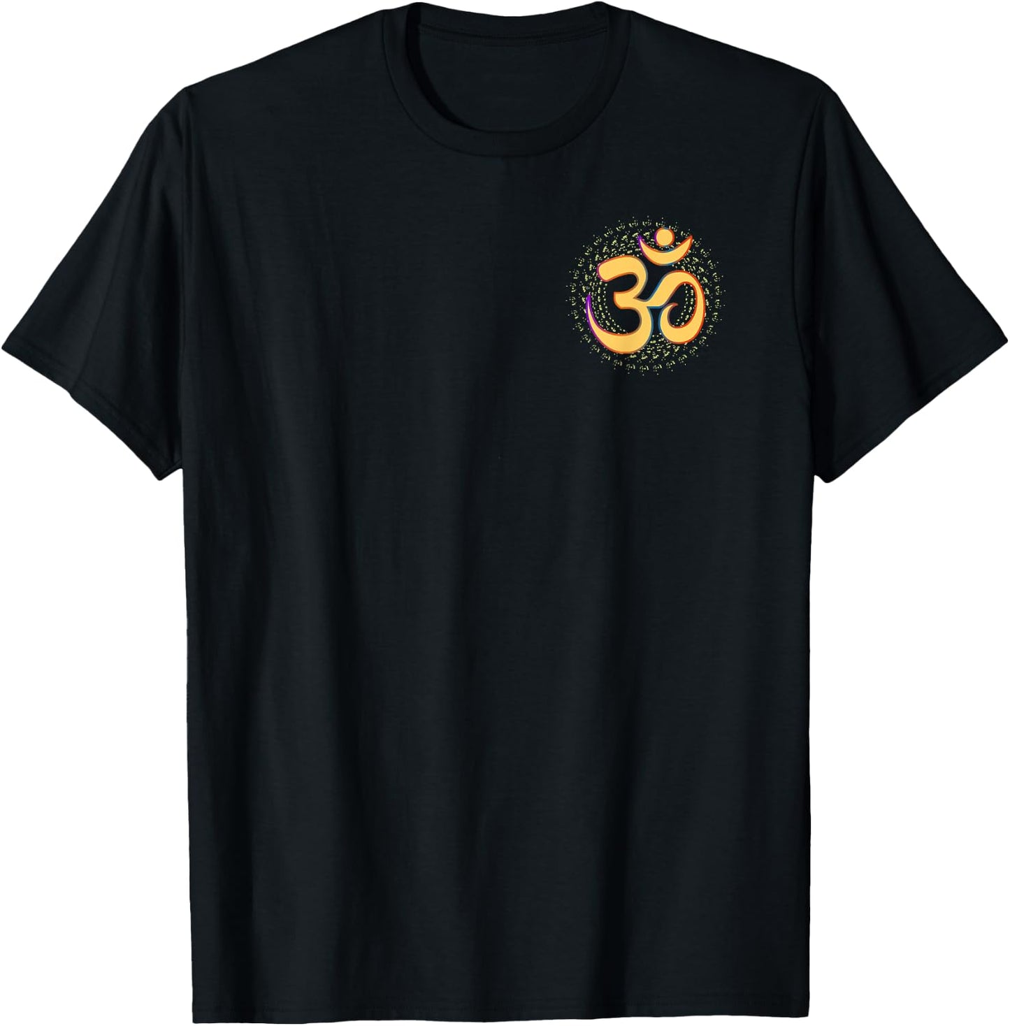 Om Aum Omkara Ancient Symbol Art Spiritual Yoga Meditation T-Shirt - T-Shirt | Black