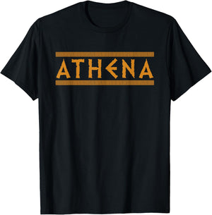 Athena Ancient Greek Goddess T-Shirt - T-Shirt | Black